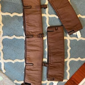 Crib Rail Covers - Brown